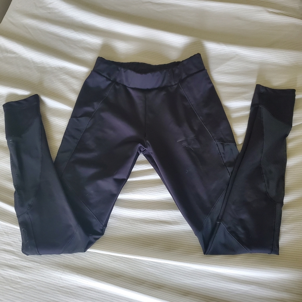 Puma workout athletic mesh leggings